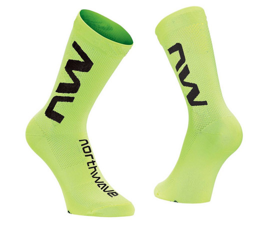 Socks Northwave Extreme Air yellow fluo-black-S (36/39), Size: S (36/39)