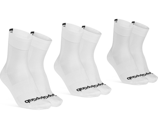 GripGrab Lightweight SL Regular Cut Summer Socks 3-Pack M, white