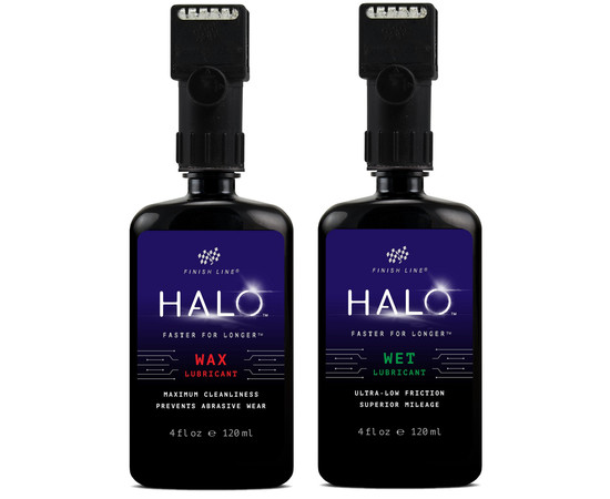 Chain lube Finish Line HALO Wax+Wet Combo 120ml + Smart Luber (5+5pcs.)