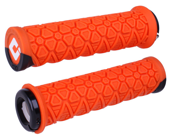 ODI Grips Vanquish v2.1 Lock-On orange w/ black clamps