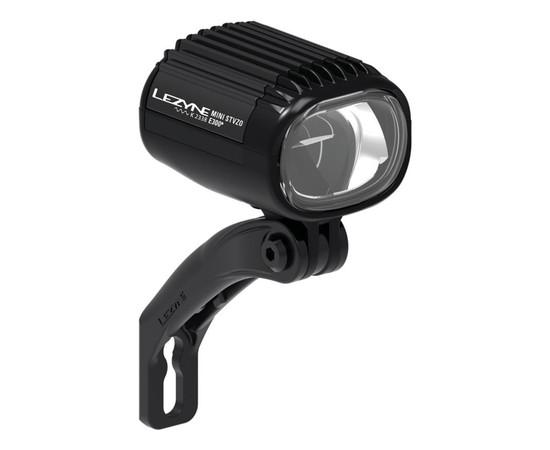 LED Mini StVZO E300+ flat black white light, Y18