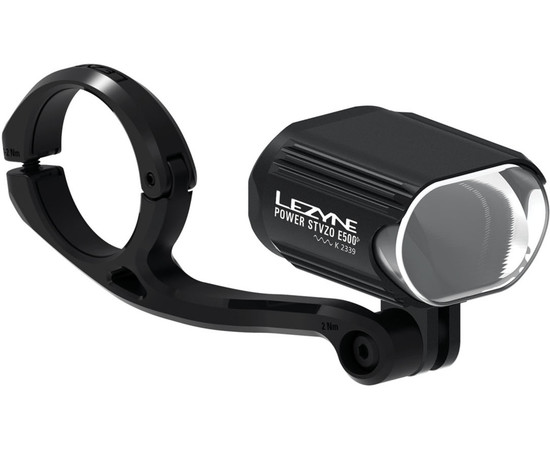 Lezyne Power STVZO E500+ flat black white light, Y18