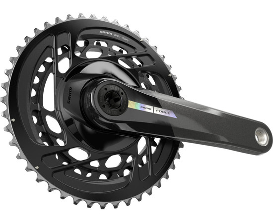 SRAM Kurbelgarnitur Force 2x AXS 165mm, 46-33T, Iridescent ohne Innenlager, DUB