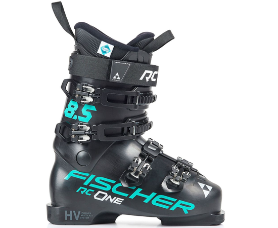 Fischer RC ONE 8.5 ski boots, Celeste black, Size: 23,5, Colors: black