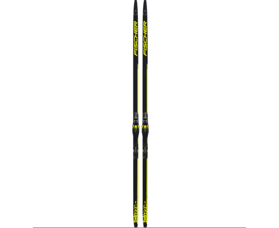 Fischer TWIN SKIN PRO STIFF SET cross country skis, Size: 197, Colors: Black/yellow