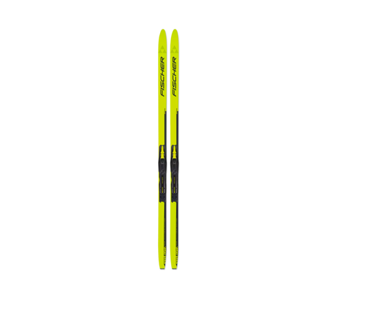 Fischer SPRINT CROWN - SET cross country skis, Size: 120, Colors: Black-neon yellow