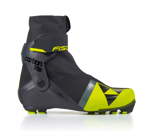 Fischer CARBONLITE SKATE cross country boots, black, Size: 43, Colors: Black/yellow