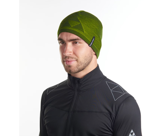 Fischer Logo Triangle beanie, green