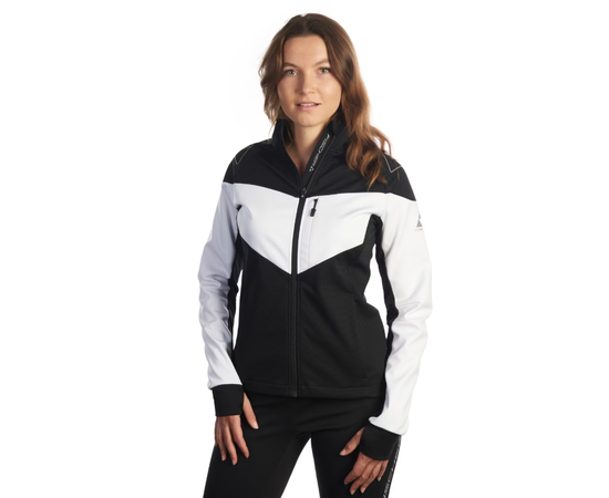 Fischer ASARNA 3.0 softshell Womens Jacket, Black white, Size: S, Colors: Black / White