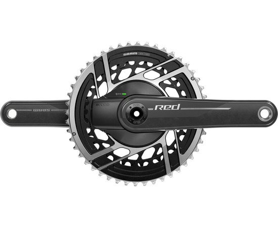 SRAM Kurbelgarnitur Quarq RED E1 170mm, 50-37T ohne Innenlager, DUB