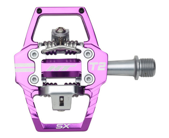 HT Pedals HT-T2-SX black, Spalva: Purple