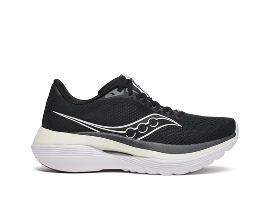 Saucony Men's Endorphin Trainer Road Running Shoes, Size: 38, Farbe: Black/White