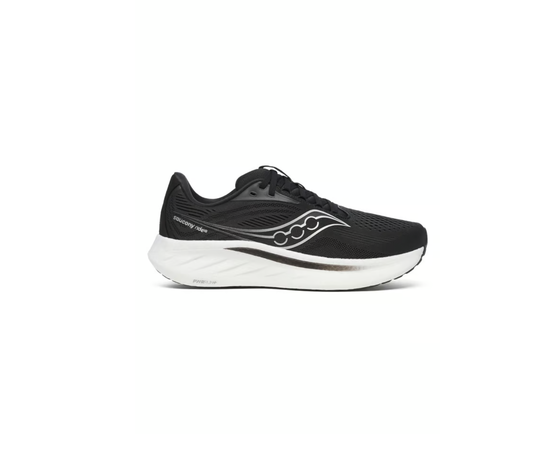 Saucony Men's Ride 18 Road Running Shoes, Size: 38, Kolor: Black/White