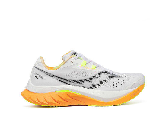 Saucony Men's Endorphin Speed 4 Road Running Shoes, Size: 38, Farbe: White/Peel