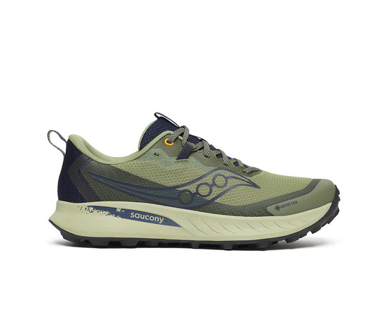 Saucony Men's Peregrine 15 GTX Trail Running shoes, Size: 38, Colors: Army green