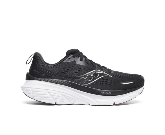 Saucony Men's Guide 18 Road Running Shoes [CLONE], Size: 40.5, Farbe: Black/White