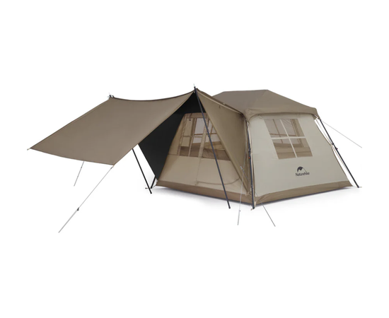 Naturehike Village 5.0 4-Person Instant Tent with Integrated Awning