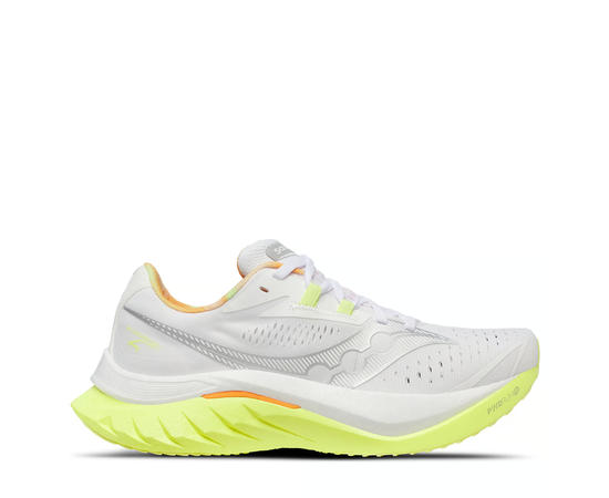 Saucony Women's Endorphin Speed 4 Road Running Shoes, Size: 36, Farbe: White/Sunny