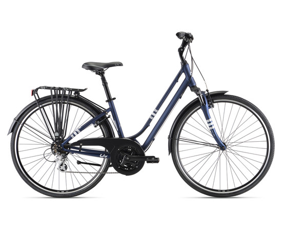 LIV Flourish FS 2 City Bike, Size: XS, Colors: Dark Blue