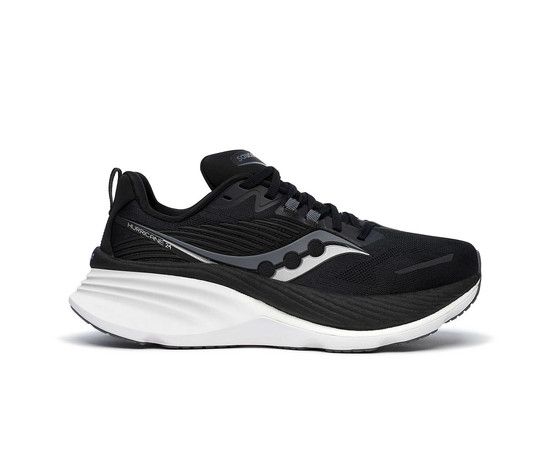 Saucony Women's Hurricane 24 Road Running Shoes [CLONE], Izmērs: 36, Krāsa: Black/Carbon