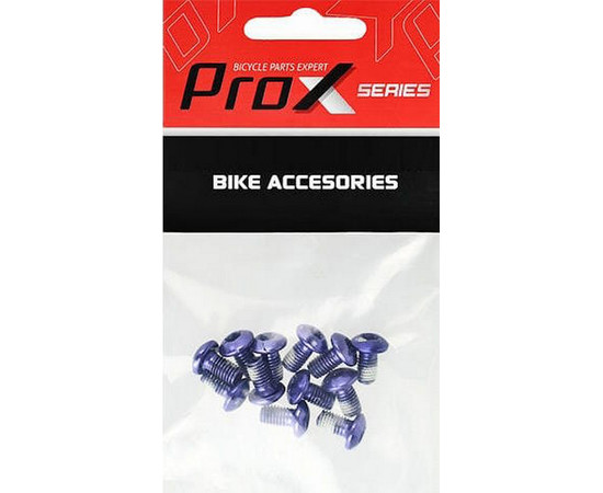 Disc rotor fixing bolts Prox purple M5x10mm (12pcs.)